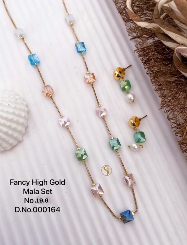 Fancy High Gold Mala Set