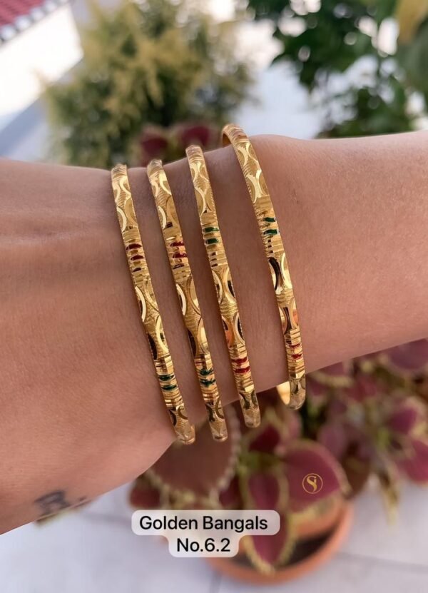Brass High Gold Bangles