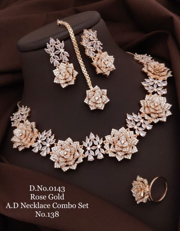 A D Necklace Combo Set