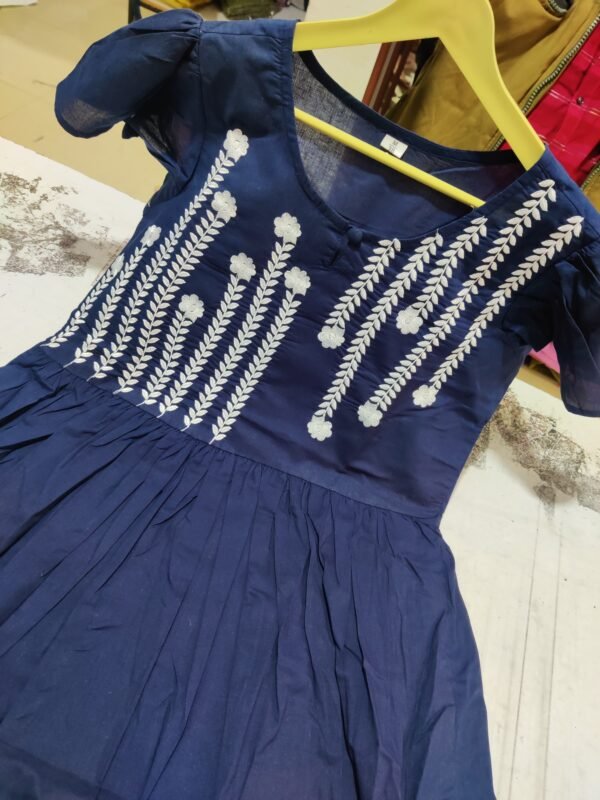 Dark Blue Colour  Midi - Image 4