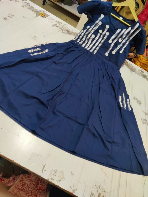 Dark Blue Colour  Midi - Image 2