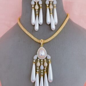 Real Pearl Pendant Set